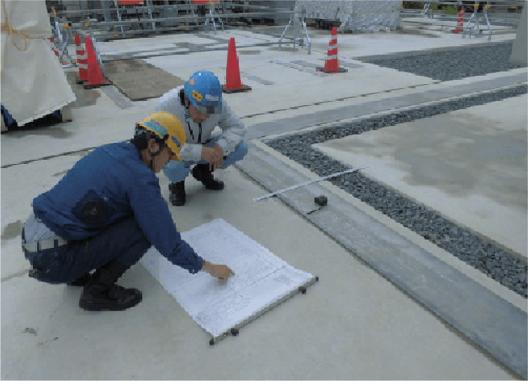 芯だし、墨打ち作業